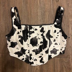 Women's SHEIN Cropped Corset Tank Top Size Small